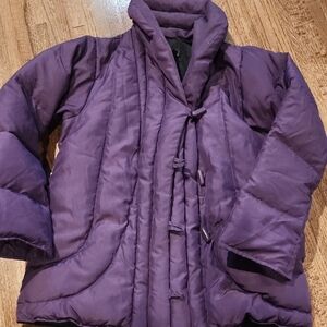 Vintage Snowbird Women's Purple Puffer Coat